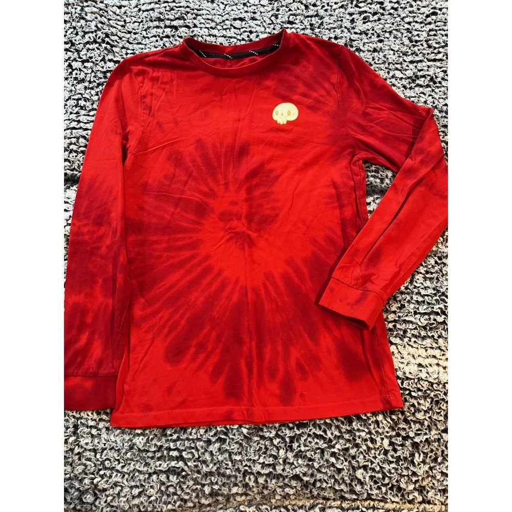 Boy's Art Class Red Tye-Die Long Sleeve Shirt Size L